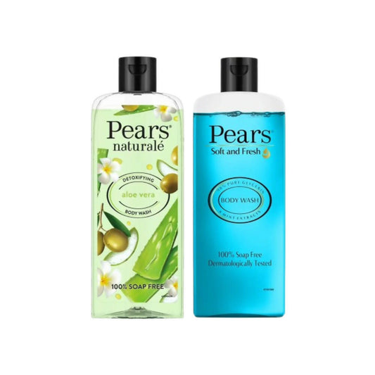 Pears Soft & Fresh And Naturale Detoxifying Aloevera Body Wash Combo - BUDNEN