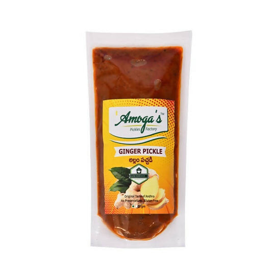 Amoga's Pickles Factory Ginger Pickle Andhra Style - BUDNE