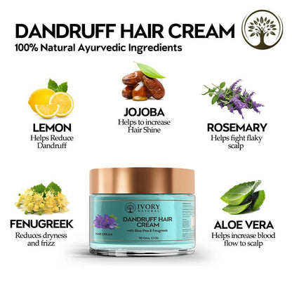 Ivory Natural Dandruff Hair Cream For Dandruff, And Nourishing Dry Scalp