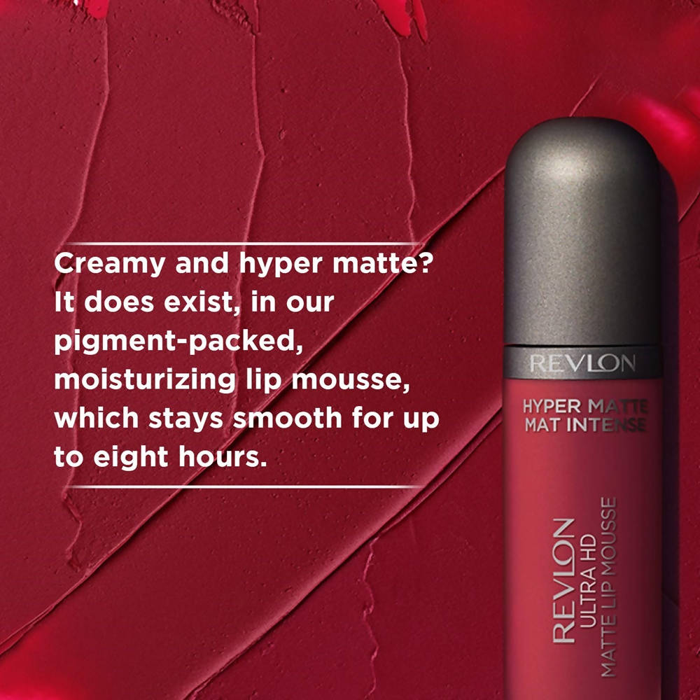 Revlon Hyper Matte Mat Intense Ultra Hd Matte Lip Mousse - Rocky Plum