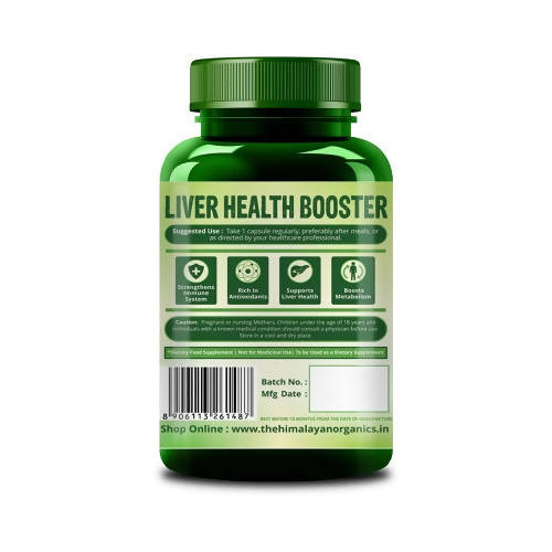 Himalayan Organics Plant Based Liver Support + Milk Thistle Vegetarian Capsules
