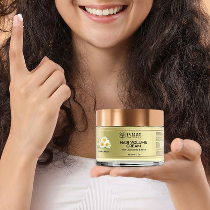 Ivory Natural Hair Volume Cream For Thicker, Fuller Looking Hair