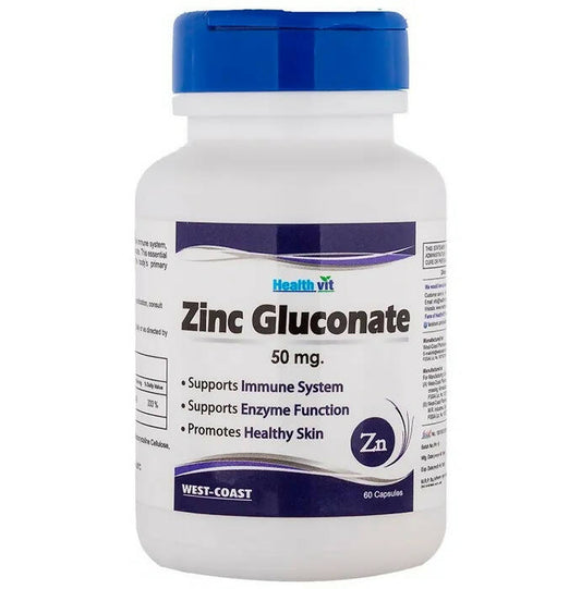 Healthvit Zinc Gluconate Capsules -  usa australia canada 