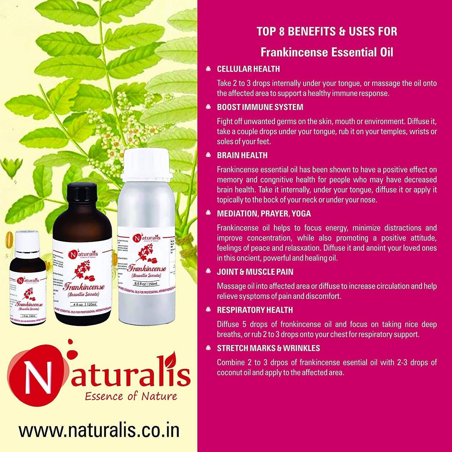 Naturalis Essence of Nature Frankincense Essential Oil