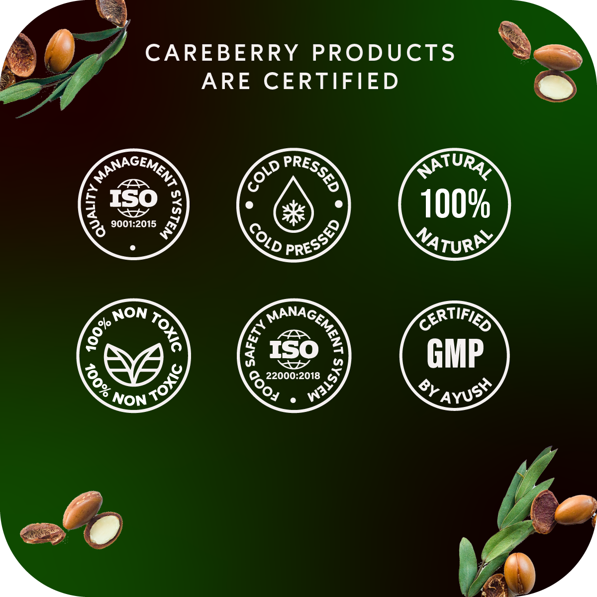 Careberry Organic Rosemary & Jojoba Anti Dandruff Hair Oil