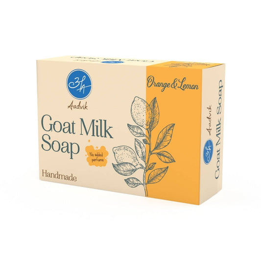 Aadvik Goat Milk Soap - Orange & Lemon - buy in USA, Australia, Canada