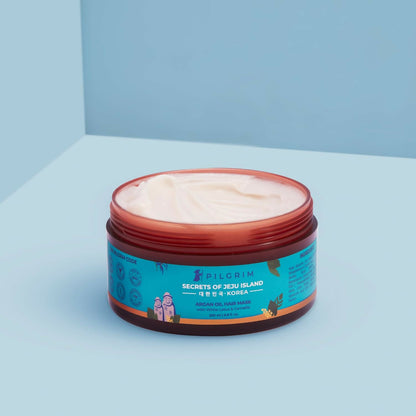 Pilgrim Korean Argan Oil Hair Mask For Dry & Frizzy Hair With White Lotus And Camellia