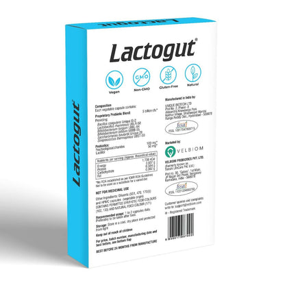 Velbiom Lactogut Probiotics Capsules