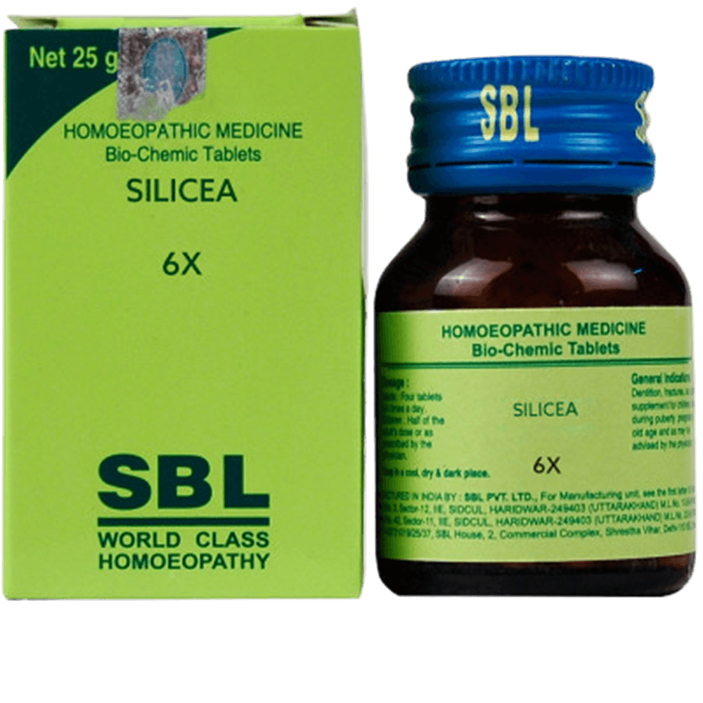 SBL Homeopathy Silicea Biochemic Tablet 6X