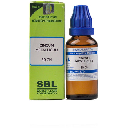 SBL Homeopathy Zincum Metallicum Dilution