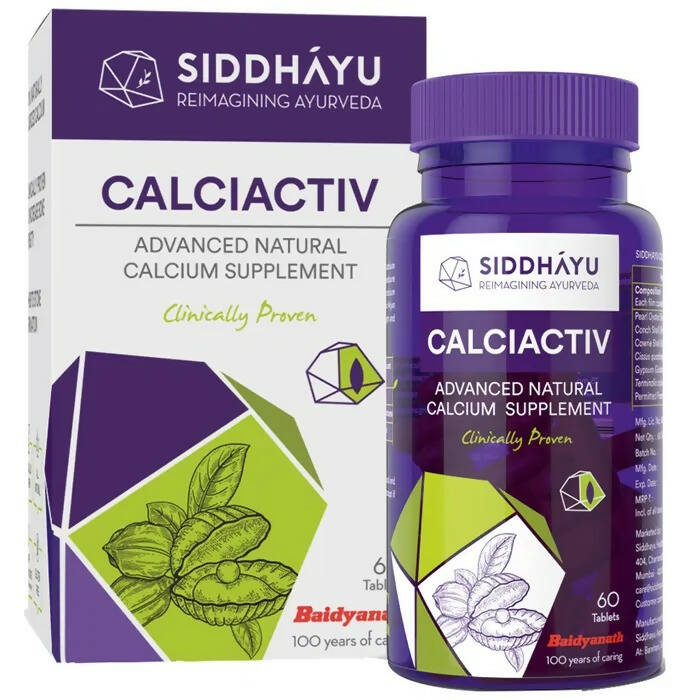 Siddhayu Ayurveda Calciactiv Advanced Natural Calcium Supplement Tablet - BUDEN