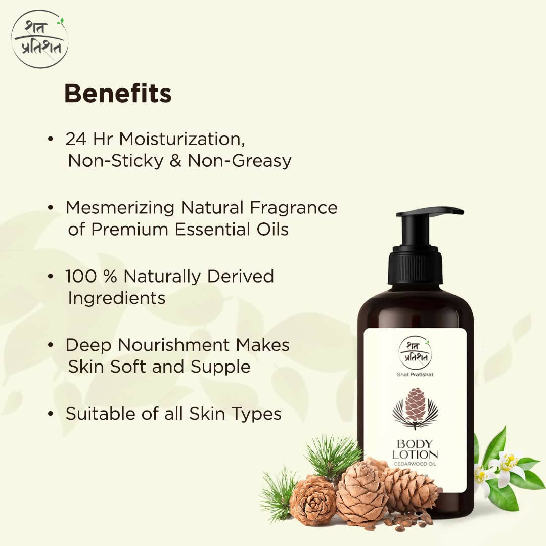 Shat Pratishat Moisturizing Body Lotion - Cedarwood Oil