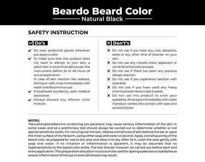 Beardo Beard Color for Men - Natural Black