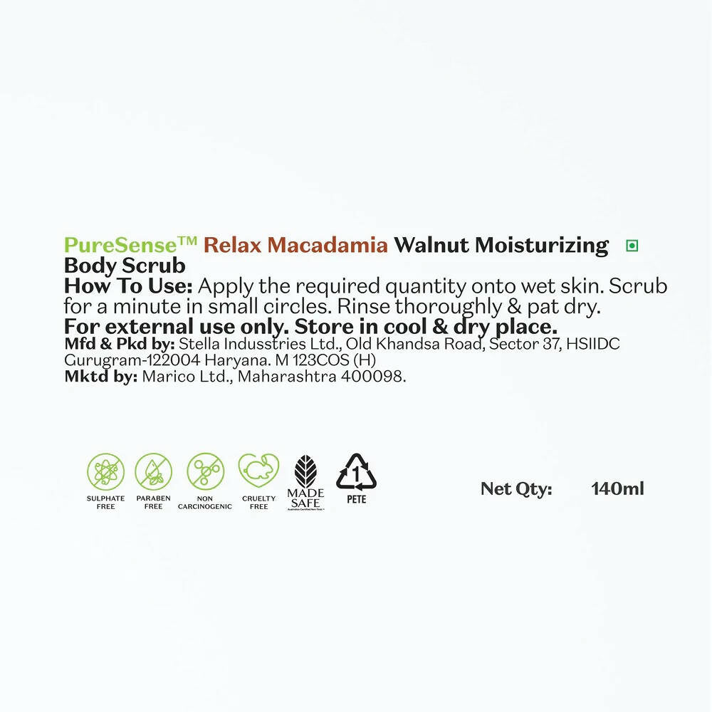 PureSense Macadamia Walnut Moisturizing Body Scrub