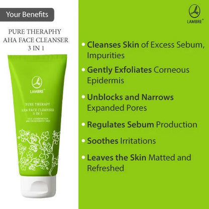 Lambre Pure Therapy AHA Face Cleanser 3 in 1