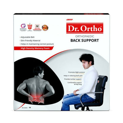Dr. Ortho An orthopaedic Back Support (Memory foam) & Lumbo Sacral Support Belt Combo