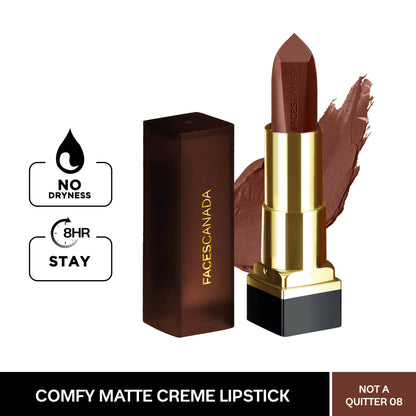 Faces Canada Comfy Matte Creme Lipstick - Not A Quitter 08