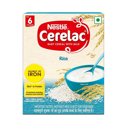 Nestle Cerelac Fortified Baby Cereal with Milk, Rice 6 to 24 months -  USA, Australia, Canada 