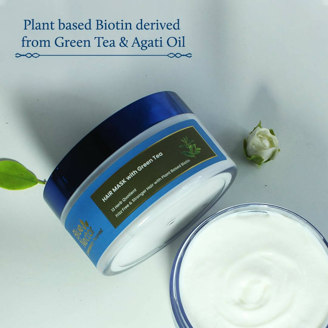 Blue Nectar Green Tea Hair Mask for Dry & Frizzy Hair