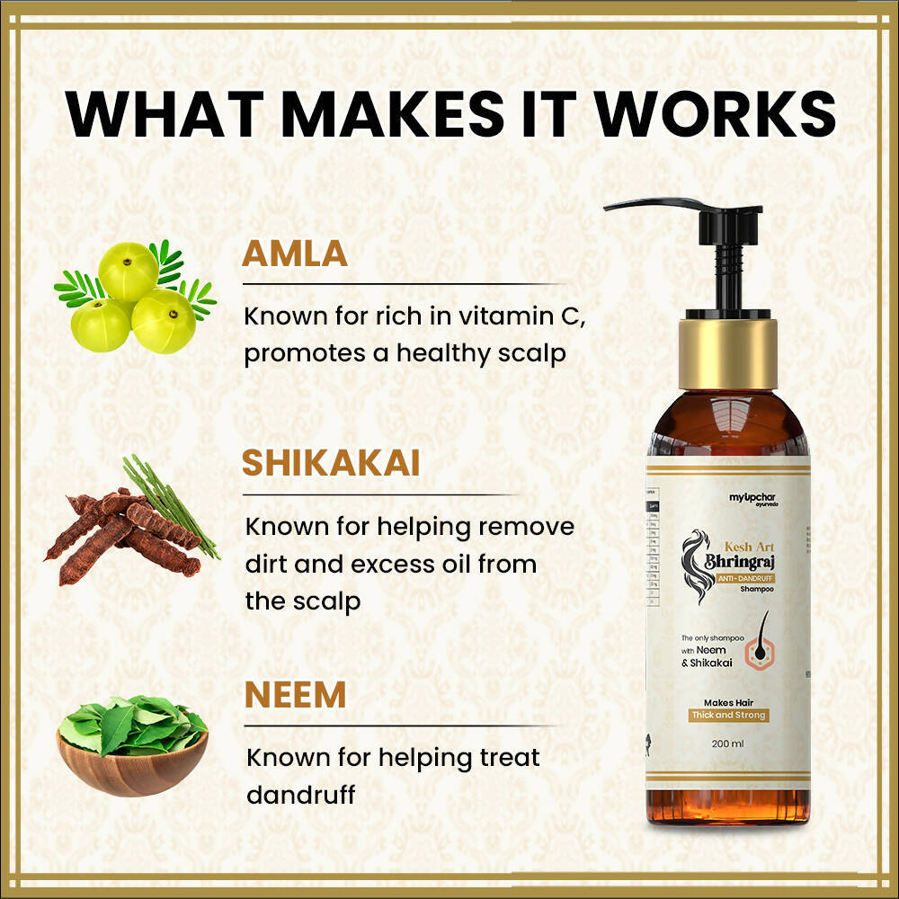 myUpchar Ayurveda KeshArt Bhringraj Anti-Dandruff Shampoo