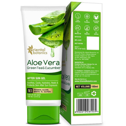 Oriental Botanics Aloe Vera, Green Tea & Cucumber After Sun Gel