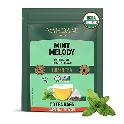 Vahdam Mint Melody Green Tea