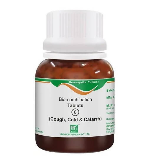 Bio India Homeopathy Bio-combination 6 Tablets