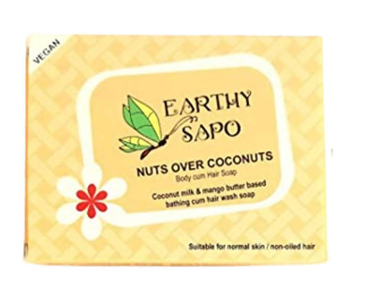 Earthy Sapo Nuts over Coconuts Body Cum Hair Soap - BUDNE