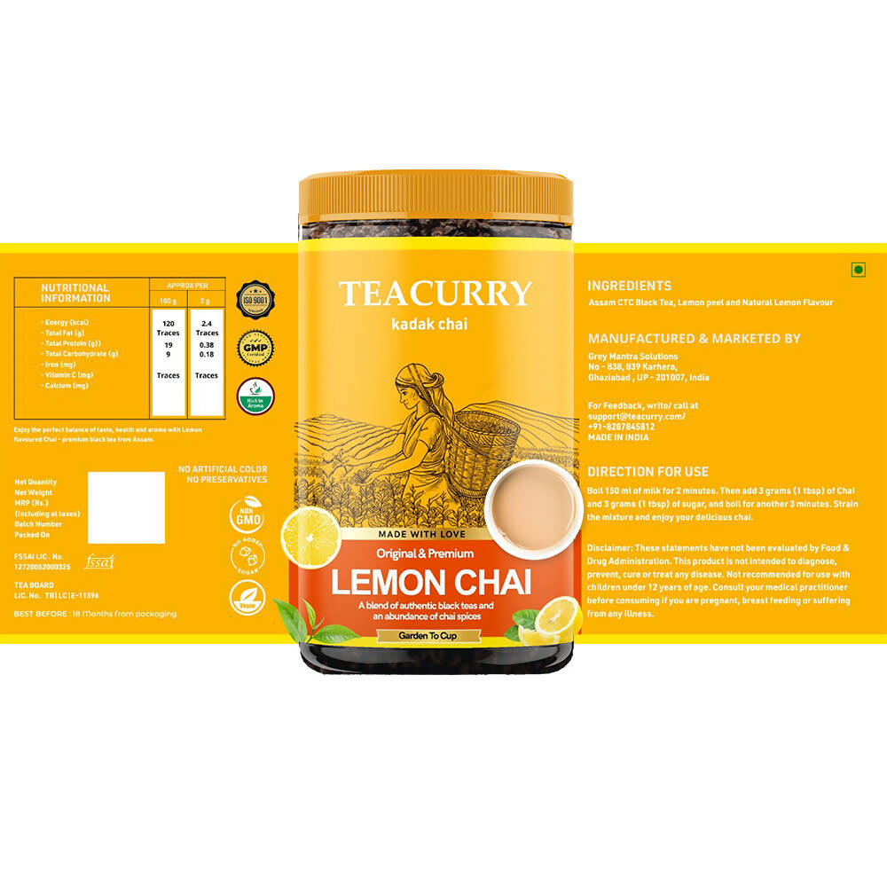 Teacurry Lemon Chai Powder