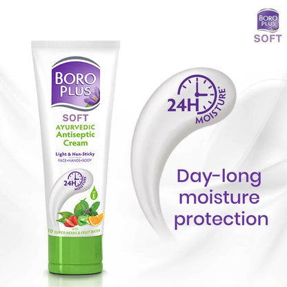 BoroPlus Soft Ayurvedic Antiseptic Cream Light & Non-sticky