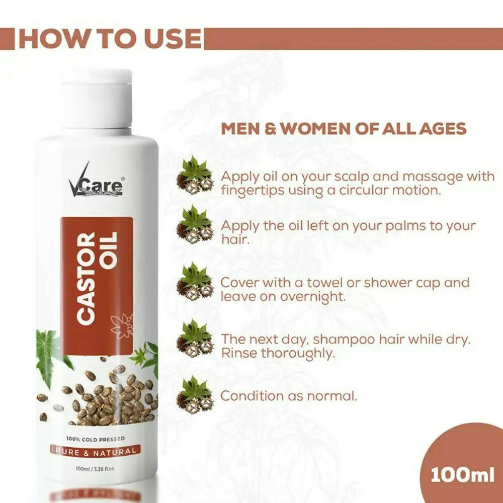 VCare Castor Oil For Hair