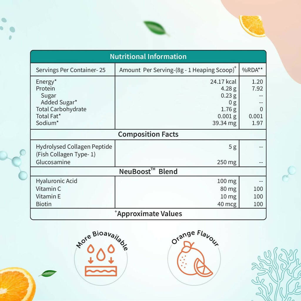 Neuherbs Skin Glow Collagen Powder with NeuBoost Blend