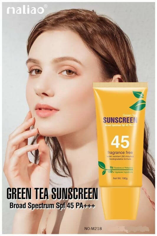 Maliao Professional Green Tea Sunscreen Lotion SPF 45