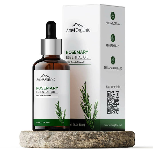 Aravi Organic Rosemary Essential Oil for Hair Growth, Anti Hair Fall - Buy in USA AUSTRALIA CANADA