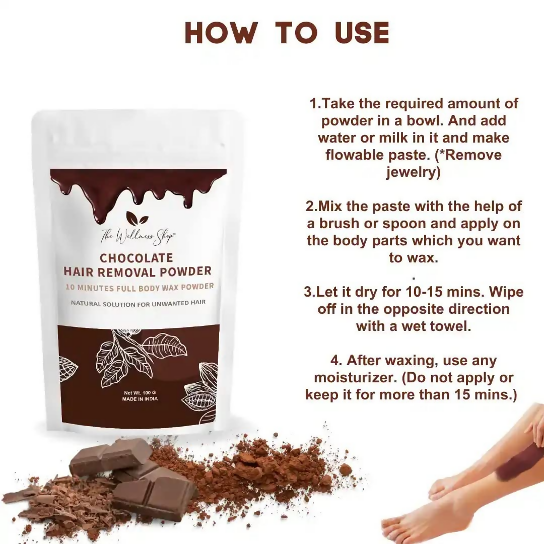 The Wellness Shop Chocolate Hair Removal Powder