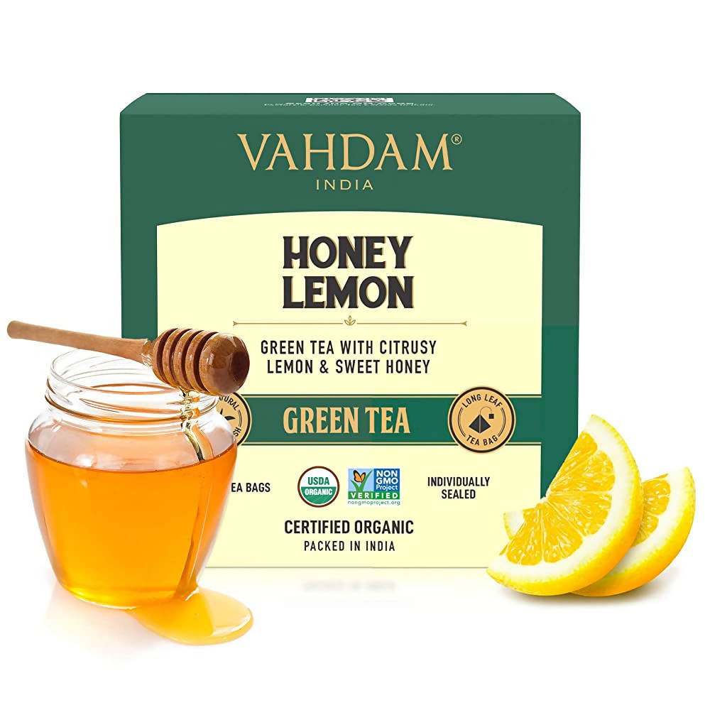 Vahdam Honey Lemon Green Tea