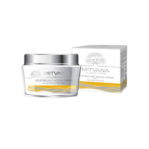 Mitvana Uplifting Anti-Ageing Cream with Saffron & Brahmi - BUDNE