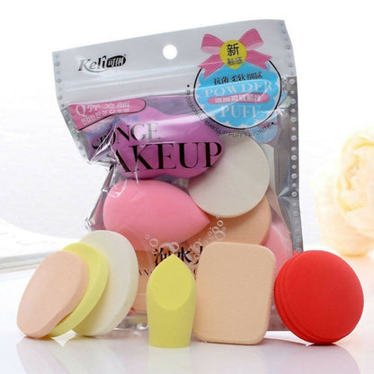 Favon Keli Pack of 6 Different Shaped Makeup Puffs and Sponges for Multiuse