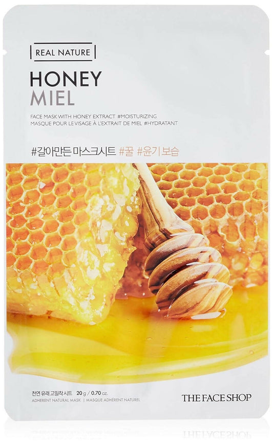 The Face Shop Real Nature Honey Face Mask - usa canada australia