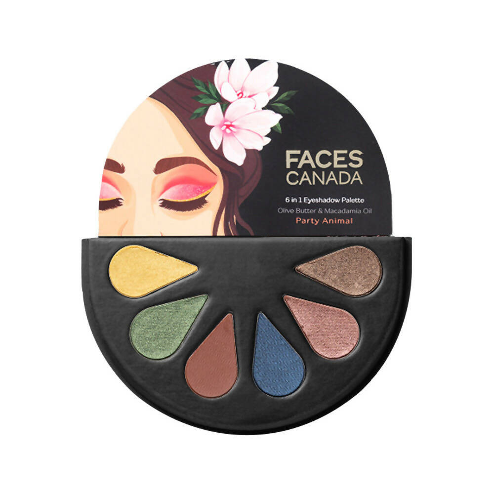 Faces Canada 6 In 1 Eyeshadow Palette - Party Animal - BUDNE