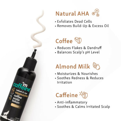 mCaffeine Naked & Raw Cappuccino Coffee Scalp Lotion