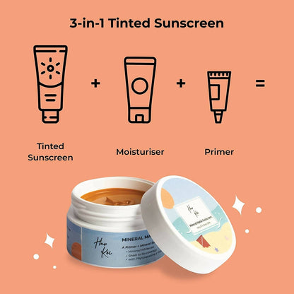 The Harkoi Mineral Matte Sunscreen - SPF 35 - Shade #3