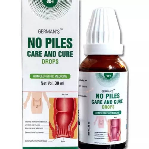 German's Homoeo Care & Cure No Piles Care and Cure Drops - BUDEN