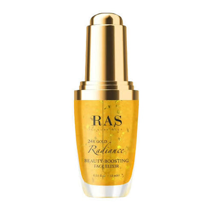 Ras Luxury Oils 24K Gold Radiance Beauty Boosting Face Elixir - BUDNE