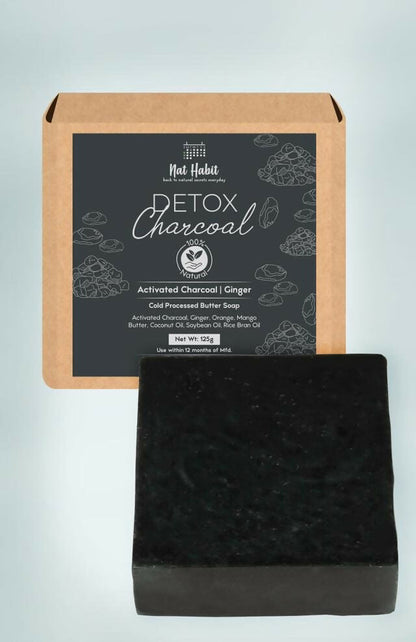 Nat Habit Cold Processed Detox Charcoal Soap