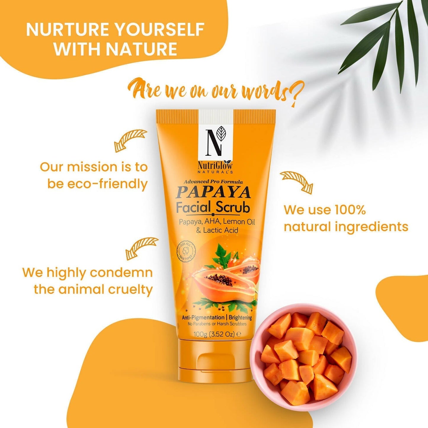 NutriGlow NATURAL'S Papaya Facial Scrub