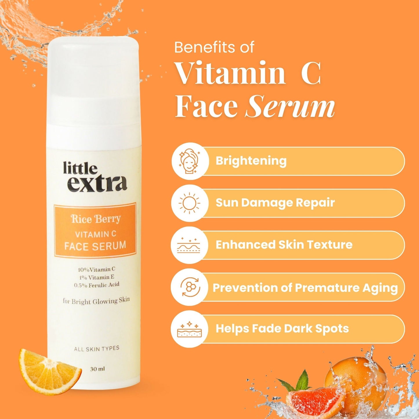 Little Extra Rice Berry 10% Vitamin C Face Serum