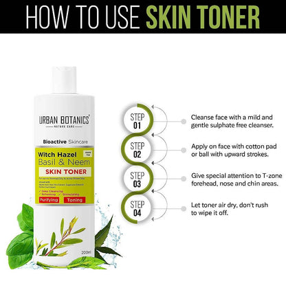 Urban Botanics Alcohol Free Skin Toner for Face