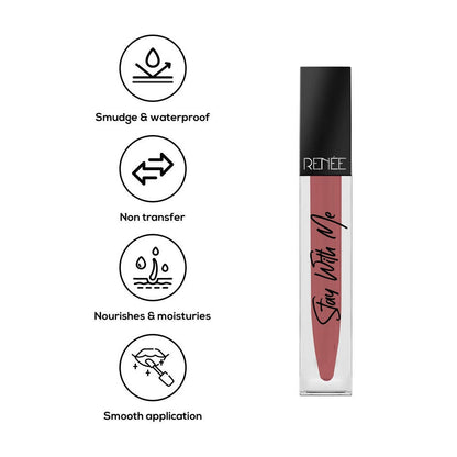 Renee Stay With Me Matte Lip Color Desire For Brown