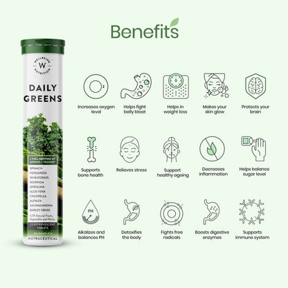 Wellbeing Nutrition Daily Greens Effervescent Tablets